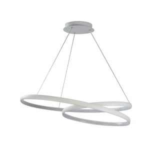 Oriel Lighting Infinity CTS White Modern TriColour LED Spiral Pendant