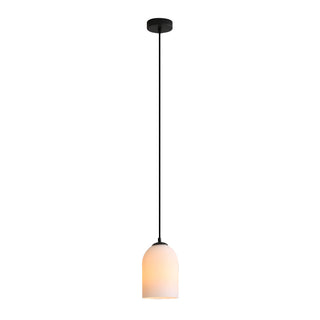 Oriel Lighting Arley Ribbed Glass Pendant Black