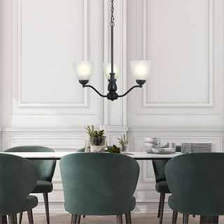 Oriel ROCHESTER 3LT Traditional Glass Pendant