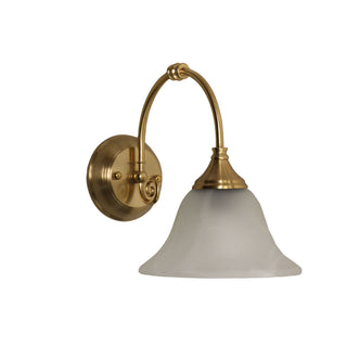Oriel Woodgate Wall Light Satin Brass
