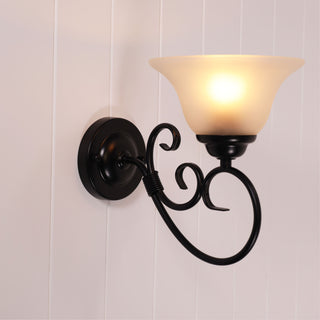 Oriel Gaston II Traditional Frost Wall Light