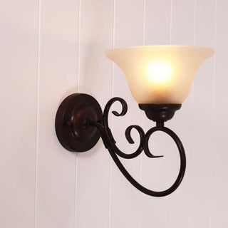 Oriel Gaston II Traditional Frost Wall Light