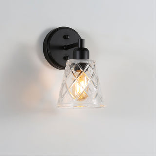 Oriel Lighting Dram Vintage Cut Glass Wall Light Clear