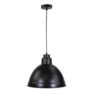 Oriel Lighting Yard Black 35cm Industrial Pendant