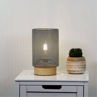 Oriel Lighting Lenny Mesh Bedside Lamp