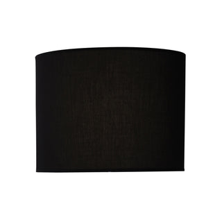 Oriel Lighting 40cm Poly Cotton Drum Shade Black