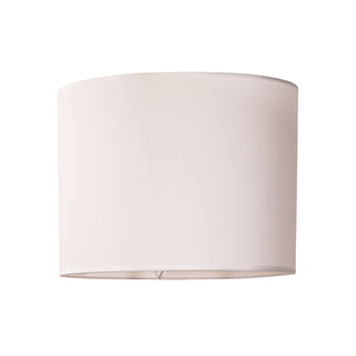 Oriel Lighting 40cm Poly Cotton Drum Shade White