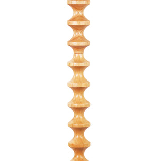 Oriel Spindle Natural Floor Lamp with Shade