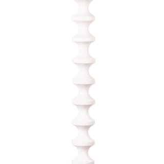 Oriel Spindle White Floor Lamp with Shade