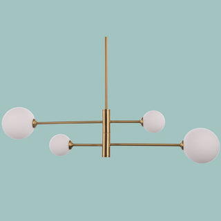 ORBIT Satin Gold Pendant Light – 4 Light by VM Lighting