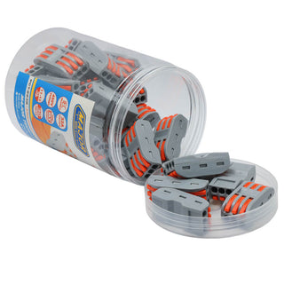 Major Tech 3-Pole Inline Connector Blocks 30Pcs