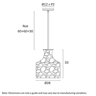 Telbix Perron 1 Light Pendant