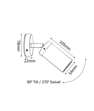 CLA Mr16  Exterior Wall Pillar Lights (Light Weight Copper) IP54
