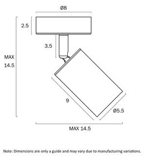 Telbix Picard 1 Light Spotlight