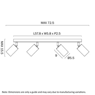 Telbix Picard 4 Light Spotlight
