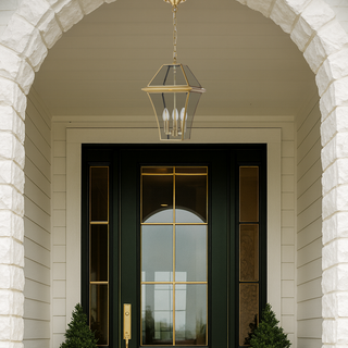 Telbix Rye 27cm Pendant Light Solid Brass Large