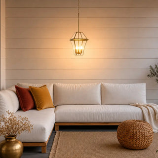 Telbix Rye 27cm Pendant Light Solid Brass Large