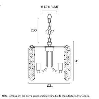 Telbix Samona 3 Light Pendant