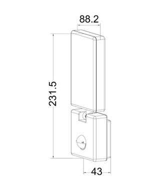 CLA SEC Surface Mounted LED Security Lights with Sensors IP65