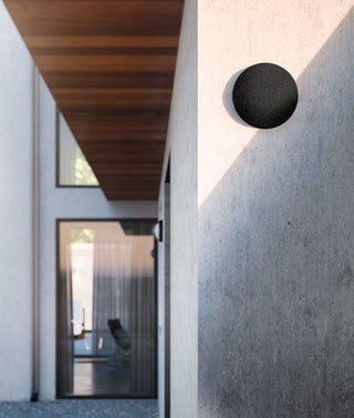 CLA Shadowtri Exterior LED Tri-CCT Round Backlit Wall Lights IP65 & IK08 (Diam: 250mm)