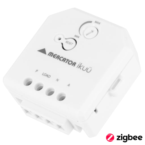 Mercator Inline Switch with Dimmer Compatible with Momentary Press Zigbee