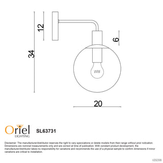 Oriel Lighting LEGARNO WALL