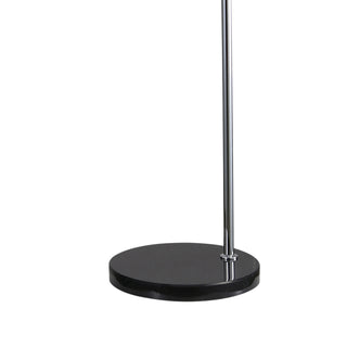 Oriel Marmo Chrome Arc Floor Lamp with Marble Base