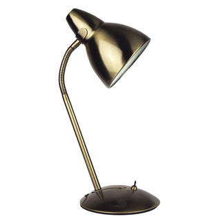 Oriel Trax Antique Brass Classic Gooseneck Task Lamp