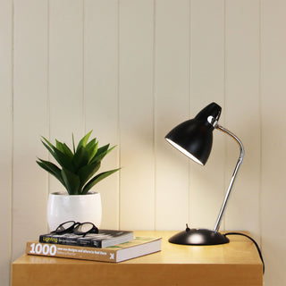Oriel Trax Black Classic Gooseneck Task Lamp