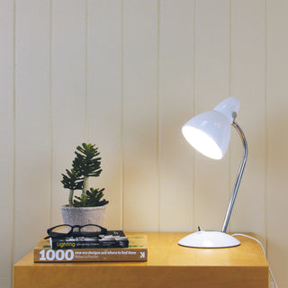 Oriel Trax White Classic Gooseneck Task Lamp