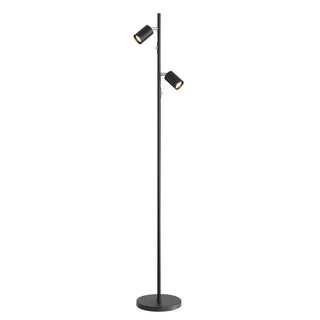 Oriel Ponte Adjustable Twin Floor Lamp Black