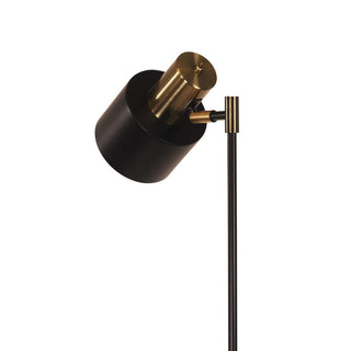 Oriel Ari Mid-Century Task Lamp Black and Antique Brass