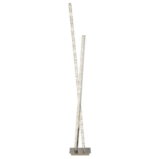 Crystal Detail Crossover Floor Lamp