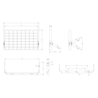 SAL Salray 1500 Flexi SSPF1500 IP65 LED Solar Floodlight