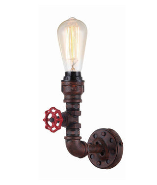CLA Steam Interior Aged Iron 1xPipe Wall Light