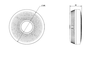 PSA HikVision HF-S3E Standalone Smoke Detector