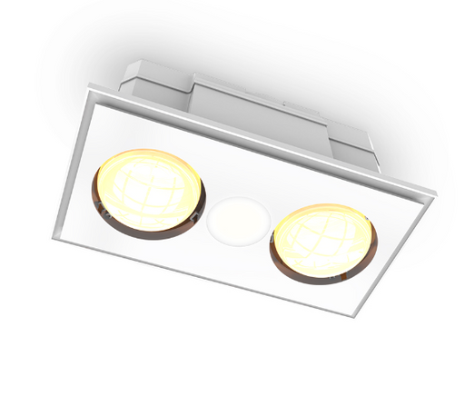 Atom Buller 2 Light 3in1 Bathroom Heater & Exhaust with LED Downlight