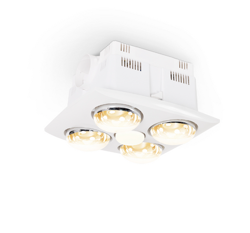 Atom Buller 2 Light 3in1 Bathroom Heater & Exhaust with LED Downlight ...