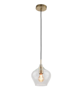 Clearance - Mercator Darby 1 Light Pendant Range Clear