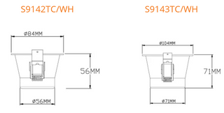 SAL Parkes S9142TC/S9143TC 8/11W Dimmable Led Downlight