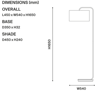 Mayfield Cordell Black Floor Lamp