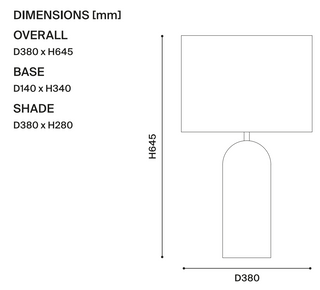 Mayfield Soren Drum Shade Table Lamp