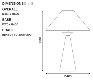 Mayfield Emba Walnut Table Lamp