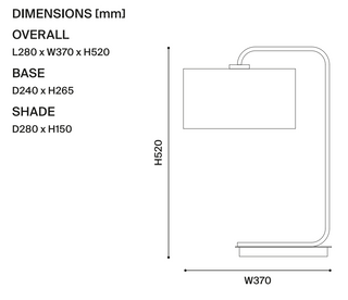 Mayfield Cordell Black Table Lamp