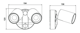 PHL4275 Max 16W x2 Double LED Floodlight