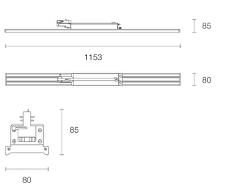 Trend ZTX60 60W Continuous Linear Track