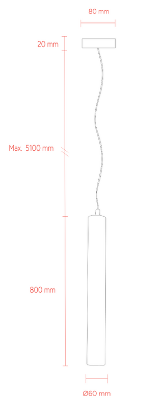 MDA Toress 1 Light Large Pendant