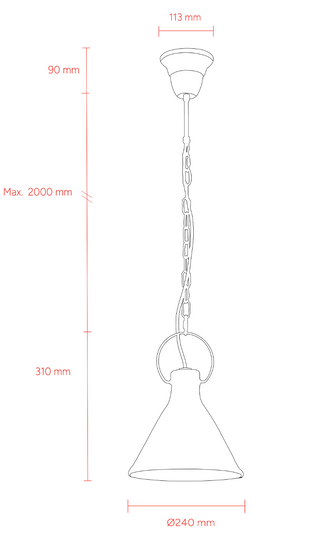 MDA Ivy Porcelain Pendant