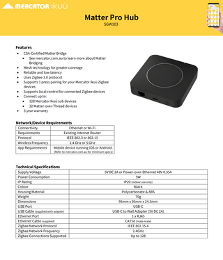 Mercator Ikuü Matter Pro Hub