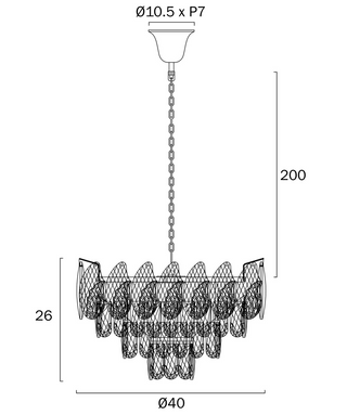 Telbix Doreza 50CM Pendant Light